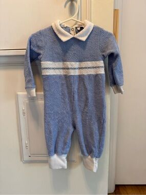 Vintage 1980s Dior Baby Blue One-Piece